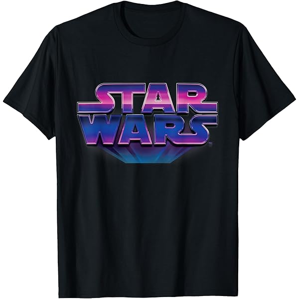 Amazon.com: Star Wars Vintage 77 Logo T-Shirt : Clothing, Shoes